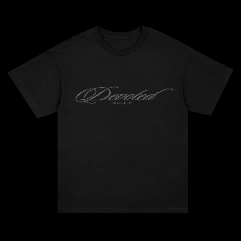 Devoted Script Tee — Drippin So Pretty merch